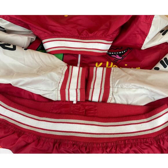 Keith Haring Members Only Full-Zip Graphic Design Jacket, Red/Cream - Size M - Picture 7 of 7